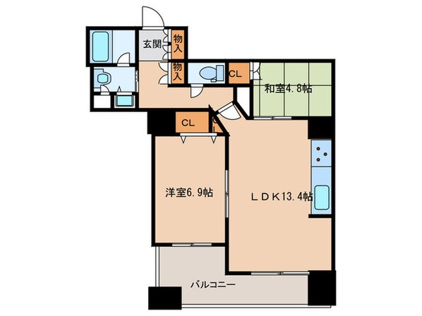 百道タワー（1607）の物件間取画像